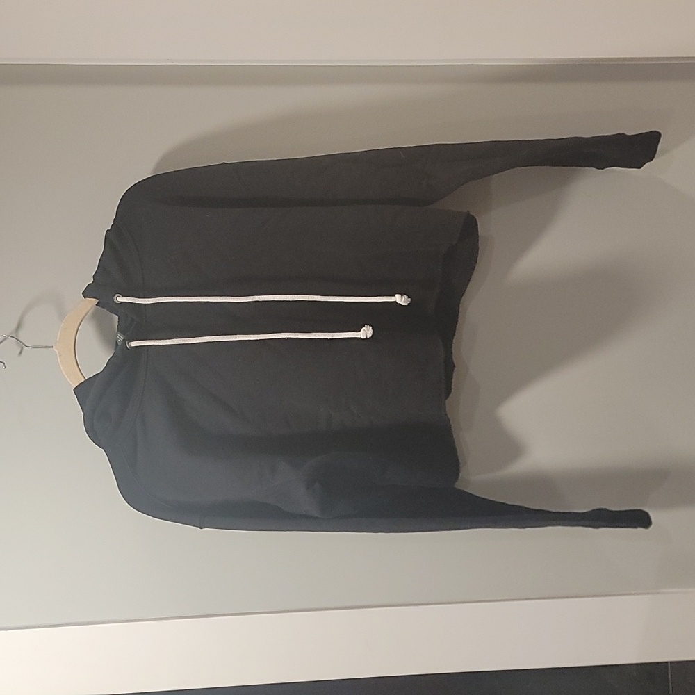 Black Crop Top Sweater in S by Wild Fable